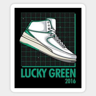 AJ 2 Retro Lucky Green Sneaker Sticker